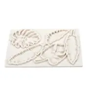5 Holes Cake Mold Decorating Tools Baking Supplies Monstera Deliciosa Leaf Shape