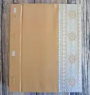 NEW Feed India Gold Silk Saree Handmade Paper Blank Journal 50 Sheets 100 Pages