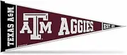 Rico Industries NCAA Texas A&M Aggies Exclusive 12" x 30" Felt Wall Décor Pennant - Great for Home/Bed Room/Man Cave Décor