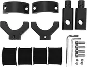 Pair of 0.75in 1.18in ATV UTV Light Bar Mounts 360 Degree Rotating Firm Sturdy Tube Roll Cage Clamps for Various Lights on ATVs and UTVs