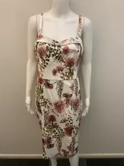 NEW RRP$129 PORTMANS EXPOSED ZIP FLORAL DRESS SIZE 14 (# 1722)