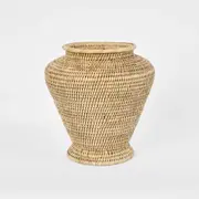 [OneWorld Collection] Paume Rattan Flower Urn Small Natural