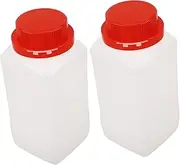 Gatuida 2pcs Empty Chemical Container Vibrant Color Sample Bottles Leak Caps for Laboratory Use for Storing Liquid Samples and Medicine