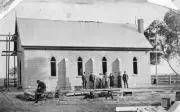 The Methodist Church in Drummartin Drummartin Victoria 1914 OLD PHOTO