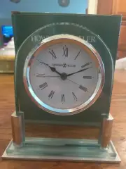 Howard Miller Table Clock Silver 645-596 BRINELL-||(hom)