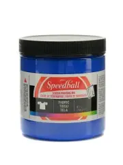 SPEEDBALL FABRIC Screen Printing Ink 8 Ounce #4562 BLUE T-Shirts FAST FREE SHIP