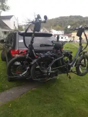 2 Fat Bike Rack Carrier Vehicle Mount Truck Hitch Heavy Duty Folding With Lock
