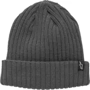 ALPINESTARS RECEIVING BEANIE CHARCOAL GREY CUFF ADULT HAT MX NEW ASTARS CASUAL
