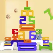 Number Building Blocks Toddlers Wooden Number Stacking Blocks Math Blocks GonXU