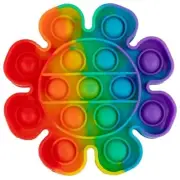 Rainbow Flower Pop Bubble Fidget Toy