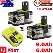 18V For Ryobi ONE+ PLUS 9.0Ah 6.0Ah Battery P117 Charger RB18L50 RB18L60 P108