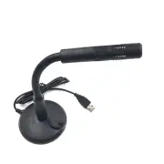 4.5V USB Computer Mini Microphone Stand Recording Mic For PC Desktop Laptop