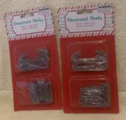 2 Packages Regent Products Silver Metal Ornament Hooks (300 Pc) - NEW