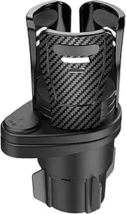 Car Cup Holder Expander, Upgraded 2 in 1 Multifunctional Car Cup Holder, 360 Degrees Rotating Car Dual Cup Mount Adjustable Stand Expander for Car (1Pc)