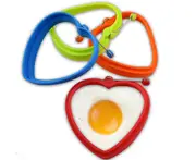 4PCS Heart-shaped Silicone Nonstick Frying Egg Mould Shape Ring Pancake Rings Mold For Kitchen Cooking Mould