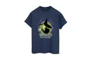 Wizard Of Oz Womens/Ladies Wicked Witch Cotton Boyfriend T-Shirt (Navy Blue) - UTBI52810