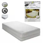 Twin Bed Mattress Cover Zipper Waterproof Plastic Bugs Mites Protector