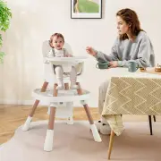Costway16-in-1 Convertible Baby High Chair for Babies and Toddlers-White