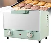 Vertical Countertop Oven, 14L Mini Double Layer Toaster, Multi-Function Rotisserie Oven, 0-230 ℃ Adjustable Temperature and 60 Min Timer, for Baking Cooking Roasting Grilling