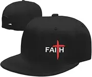 [DARLEKS] Christian Jesus Cross Hat Religious Flat Bill Brim Baseball caps Cool Hip Hop Men Women Trucker Hats