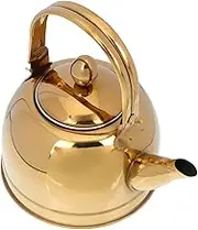 Zerodeko Practical Stainless Steel Teapot with Filter Kettle for Home Restaurant Use for Tea Brewing Water Boiling for Induction Cookers