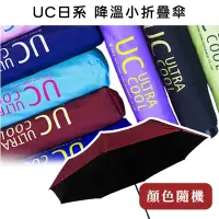 在飛比找Yahoo奇摩購物中心優惠-【收納王妃】UC日系文青 降溫小折傘 雨傘 三折傘 傘 晴雨