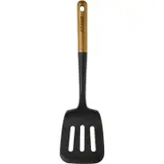 Staub 30cm Silicone Slotted Turner w/ Wood Handle - Brown