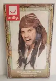 Smiffys Buccaneer Pirate Mens Wig Costume Accessory B0591