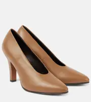 [The Row] The Row Prudens leather pumps AU 9 brown