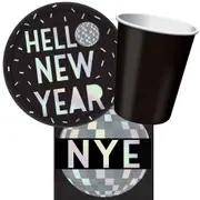 Hello New Year 8 Guest Tableware Party Pack!