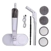 Cordless Electric Mop Spin Mop Polisher With 2 Soft Microfiber Pads And
