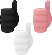 3Pack Car Lip Balm Holder - 2025 New Thumbs Up Chapstick Organizer, Universal Fit for Most Lipsticks and Glosses,Silicone Holders, Fun Car Accessories for Women Girls