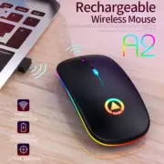 Wireless Bluetooth Silent Optical Gaming Mouse Rechargeable For Laptop Computer