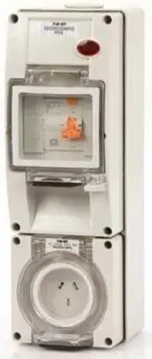 Iso SOCKET WITH RCD 500V 5-Pin Round, Surface Mount, Resistant Orange-10A Or 20A