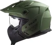 LS2 OF606 Drifter Solid, modular helmet , color: Matt-Dark Green , size: L