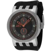 Invicta Men's Watch DNA Compass Black and Grey Dial Silicone Strap Quartz 44226