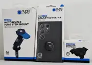 QUAD LOCK KIT GALAXY S24 ULTRA MAG Case, Dampener, Fork Stem Mount *EXPRESS*