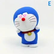 8cm Kawaii Pvc Anime Doraemon Action Figure Model Toys Cute Collection E