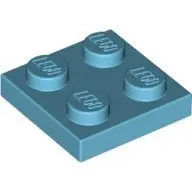 在飛比找蝦皮商城優惠-LEGO零件 薄板磚 2x2 3022 湖水藍色【必買站】樂