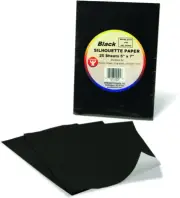 Products Black Silhouette Paper – Tracing Portrait Drawing Crafts Paper - 5 X 7