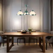 Logan Pendant Light 3Lt E27 in Satin Chrome Superlux Lighting - R1043-3P-SC