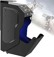 Weapon Password Lock Safe Box,Under Desk Handgun Holder,Gun Safes for Pistols,Quick Access with Spare Keys,for Gun,Pistol,Home Security