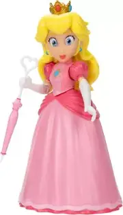 Super Mario Movie 5 12.5cm Peach Action Figure with Umbrella Accessory