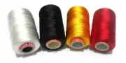 Shiny Soft Silk Thread for Beading, Tassel Making and Jewellery Making - White,B