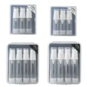 3/4pcs Refillable Bottle Vacuum Transparent Sub Packing Lotion Bottle
