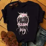 DREAMCATCHER T SHIRT捕夢網時尚女士上衣歐美大尺碼圓領女短袖T恤