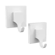 Fusion-Loc 13kg White Suction Bathroom Hook - 2 Pack