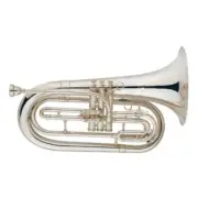 Funion Marching Baritone Horn B flat Key Nickel Plated Bb Brass Body Bell 253MM