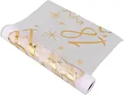 Elegant Gold Mesh Table Runner for 18th Birthday Parties Easy to Install Fit Table Size