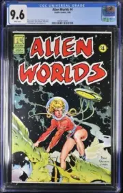Alien Worlds #4 (PC 1983) CGC 9.6, WP Classic Dave Stevens Cover! FRESH FROM CGC